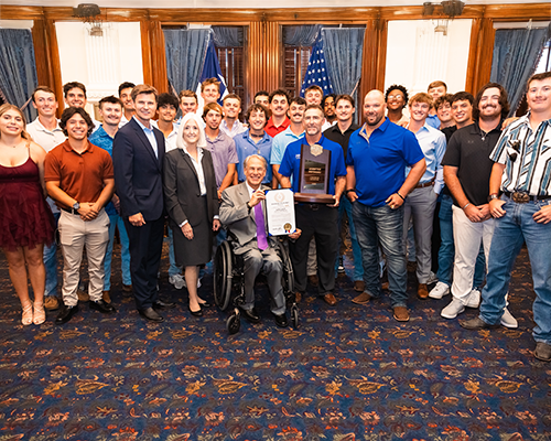 Blinn College baseball honored by Texas Gov. Greg Abbott